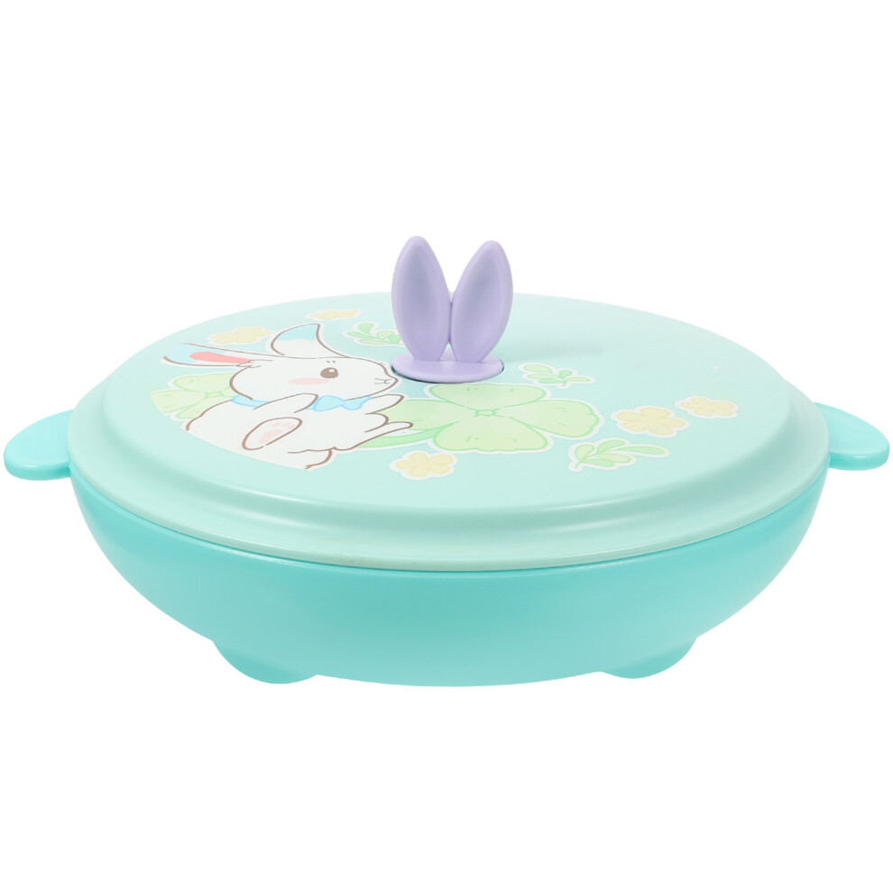 5Pcs Compact Infant Divided Plates Silicone Toddler Dinner Plates Blue Ohphcall
