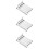 3Sets Heavy Duty Silver Vinyl Siding Hooks No-Drill Wall Hanging Clips 9