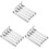 3Sets Heavy Duty Silver Vinyl Siding Hooks No-Drill Wall Hanging Clips 4
