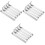 3Sets Heavy Duty Silver Vinyl Siding Hooks No-Drill Wall Hanging Clips 5