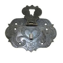 8Pcs Golden Antique Zinc Alloy Hasps Vintage Jewelry Box Lock Buckles