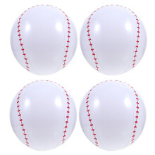 16Pcs Inflatable PVC Baseball Balls White Outdoor Toy