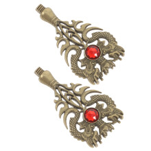 4Pcs Metal Wax Seal Handles Artistic Design Multi Color