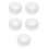 5Pcs White Silicone Doll Face Mold for Resin Casting and Baking 4