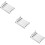 3Sets Heavy Duty Silver Vinyl Siding Hooks No-Drill Wall Hanging Clips 10