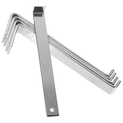 3Sets Heavy Duty Silver Vinyl Siding Hooks No-Drill Wall Hanging Clips 2