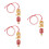 3St Retro Resin Metaal Auto Hanger Sieraad 4