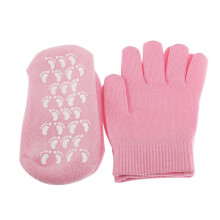 2Pcs Spa Gel Gloves and Socks Pink Moisturizing Care for Unisex