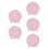 5Pcs Kids Teaching Clock Model For Preschool Learning Tool Pink 6