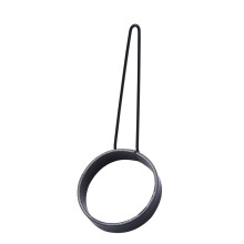 4Pièces Anneaux Cuisson Œufs Reutilisables Acier Noir Cuisine