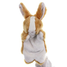3St Kinder Handpop Bruin Konijn Voor Fantasie En