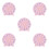 5Pcs Kids Teaching Clock Model For Preschool Learning Tool Pink 5