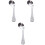 3Pcs Silver Feeding Spoon Lightweight Utensil 3