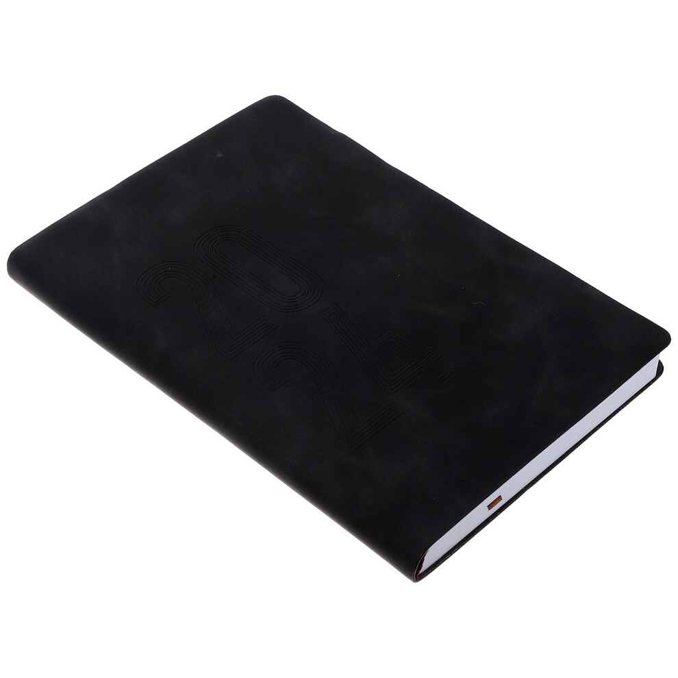 Photos - Other Office Equipment 3Pcs Compact Black Paper Planner for  Daily Agenda Recording 2024