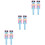 6Pcs -Blue Cartoon Robot Lollipop Holder Plastic Candy Storage 5