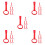 30Pcs Red Plastic Pull Up Rings for Playpen Walking Support 7