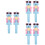 6Pcs -Blue Cartoon Robot Lollipop Holder Plastic Candy Storage 6