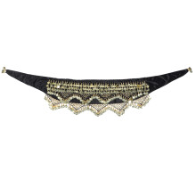 2Pcs Black Belly Skirts Lightweight Hip Scarves