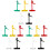 15Pcs Rotatable Plastic Label Clamps Assorted Colors for Sign Display 3