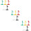 15Pcs Rotatable Plastic Label Clamps Assorted Colors for Sign Display 10