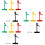 15Pcs Rotatable Plastic Label Clamps Assorted Colors for Sign Display 8