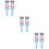 6Pcs -Blue Cartoon Robot Lollipop Holder Plastic Candy Storage 9