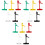 15Pcs Rotatable Plastic Label Clamps Assorted Colors for Sign Display 4