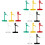 15Pcs Rotatable Plastic Label Clamps Assorted Colors for Sign Display 7