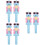 6Pcs -Blue Cartoon Robot Lollipop Holder Plastic Candy Storage 7