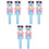 6Pcs -Blue Cartoon Robot Lollipop Holder Plastic Candy Storage 3