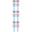 6Pcs -Blue Cartoon Robot Lollipop Holder Plastic Candy Storage 8