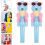 6Pcs -Blue Cartoon Robot Lollipop Holder Plastic Candy Storage 10