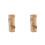 2Sets Wooden Tea Light Candle Holders Rustic Light Brown Decor Stand 9