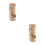 2Sets Wooden Tea Light Candle Holders Rustic Light Brown Decor Stand 7