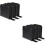 6Pcs Black Small Cd Case Portable Zipper Cd Storage Bag 40 Capacity 6