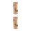 2Sets Wooden Tea Light Candle Holders Rustic Light Brown Decor Stand 6