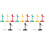 15Pcs Rotatable Plastic Label Clamps Assorted Colors for Sign Display 5