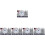 5Pcs Silver Decorative Twin Tower Clock Classic Retro Clock for Home 7