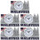 5Pcs Silver Decorative Twin Tower Clock Classic Retro Clock for Home 8