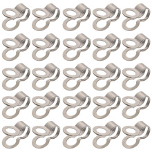 Set Of 2 Buckle Bead Chain Connector Metal Iron Tag Fastener