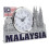 5Pcs Silver Decorative Twin Tower Clock Classic Retro Clock for Home 3