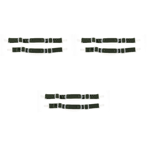 6Pièces Sangles Remplacement Casque Vert Usage Chantier 2