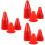 60Pcs Durable Plastic Training Cones for Roller Skating Red Mini 8