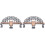 2Pcs Children Train Bridge Grey Plastic Accessory Creative Play Toy 2