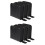 6Pcs Black Small Cd Case Portable Zipper Cd Storage Bag 40 Capacity 5
