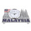5Pcs Silver Decorative Twin Tower Clock Classic Retro Clock for Home 2