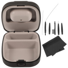 3Sets Hearing Aid Cleaning Tools Portable Durable Black Plastic Kit