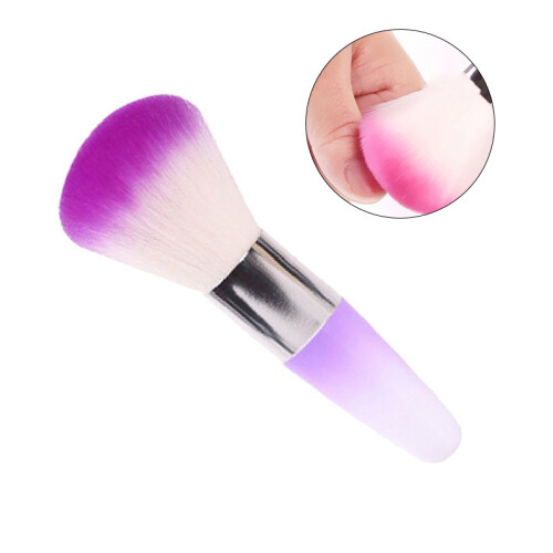 3Pcs Soft Nail Dust Removing Brushes Multi Color for Nail Art