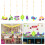 14Pcs Bright Felt Kids Classroom Hanging Decorations with Vehicles 3