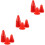 60Pcs Durable Plastic Training Cones for Roller Skating Red Mini 7